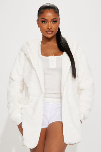 Cozy Love Plush Robe - White  Fashion Nova, Lingerie & Sleepwear