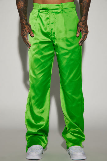 Ride With Me Padded Nylon Pants - Green, Fashion Nova, Mens Pants