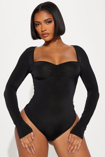 Impress Me Bodysuit - Black, Fashion Nova, Bodysuits