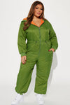 Slaying Winter Jumpsuit - Olive