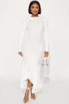 Kaylie Sweater Maxi Dress - Off White