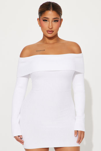  Dresses for Women - Off Shoulder Open Back Bodycon Dress (Color  : White, Size : X-Large) : Clothing, Shoes & Jewelry