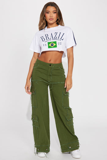 Tomboy Nylon Parachute Jogger - Olive, Fashion Nova, Pants