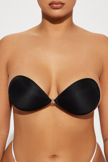 Perfect Love Lace Strapless Bra - Black