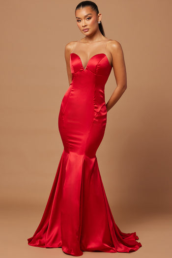 Mermaid Fresh Out Of Fashion Week Dress - Red