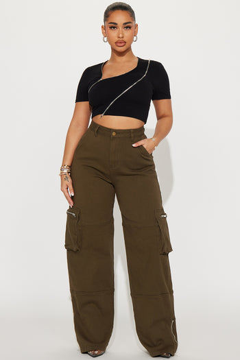 Not Giving In Parachute Pant - Olive | Fashion Nova, Pants | Fashion Nova