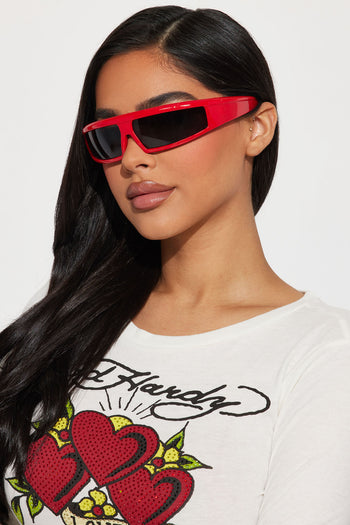 Gone M.I.A Sunglasses - Red | Fashion Nova, Sunglasses | Fashion Nova