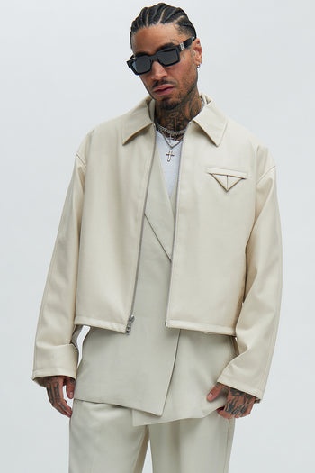 The Modern Stretch Suit Jacket - Tan