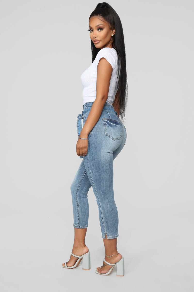 Better Than You Crop Jeans - Medium Blue Wash | Fashion Nova, Jeans ...