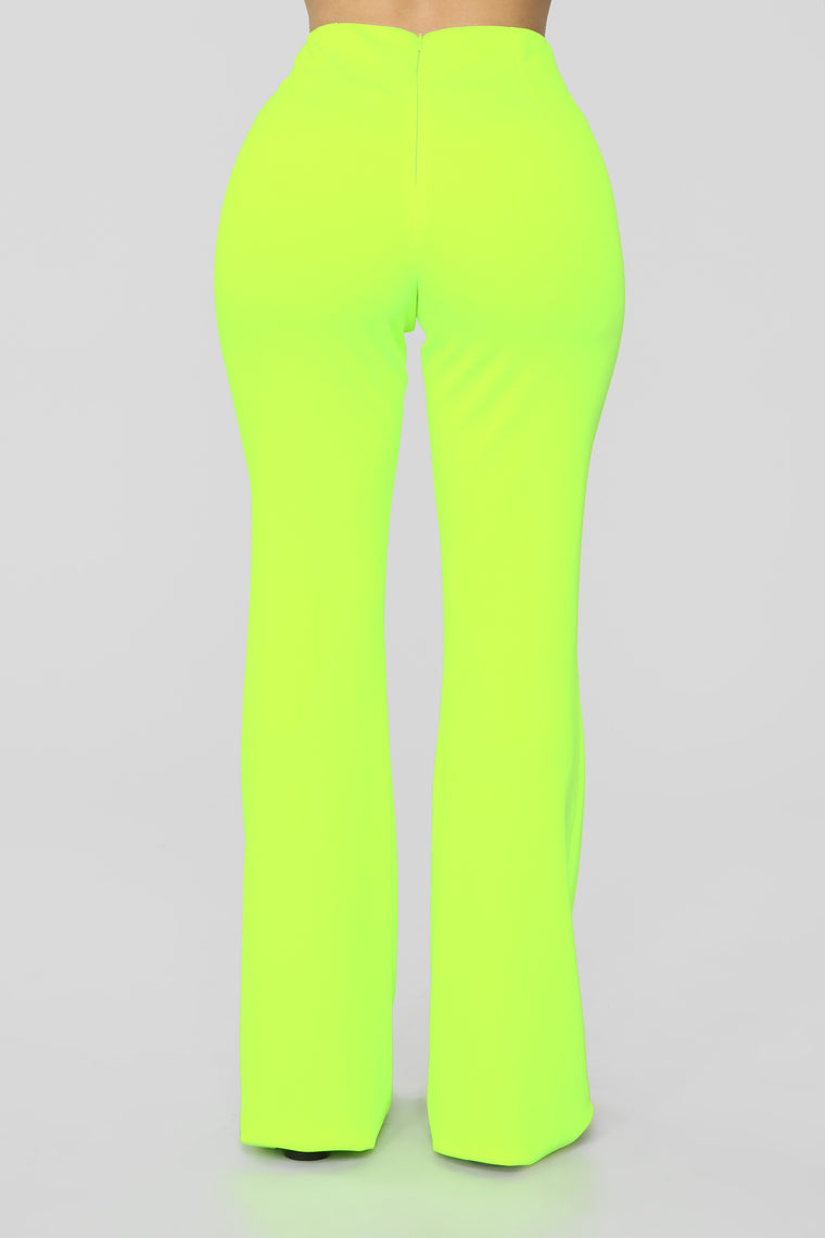 Eye Catcher Suit Set - Neon Yellow - Luxe - Fashion Nova