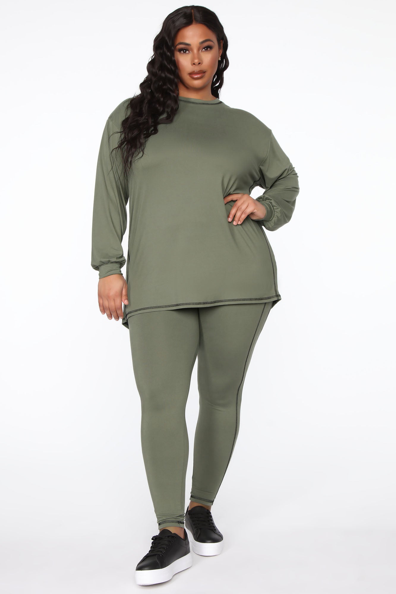 Soft Cuddles Pant Set - Olive – Fashion Nova