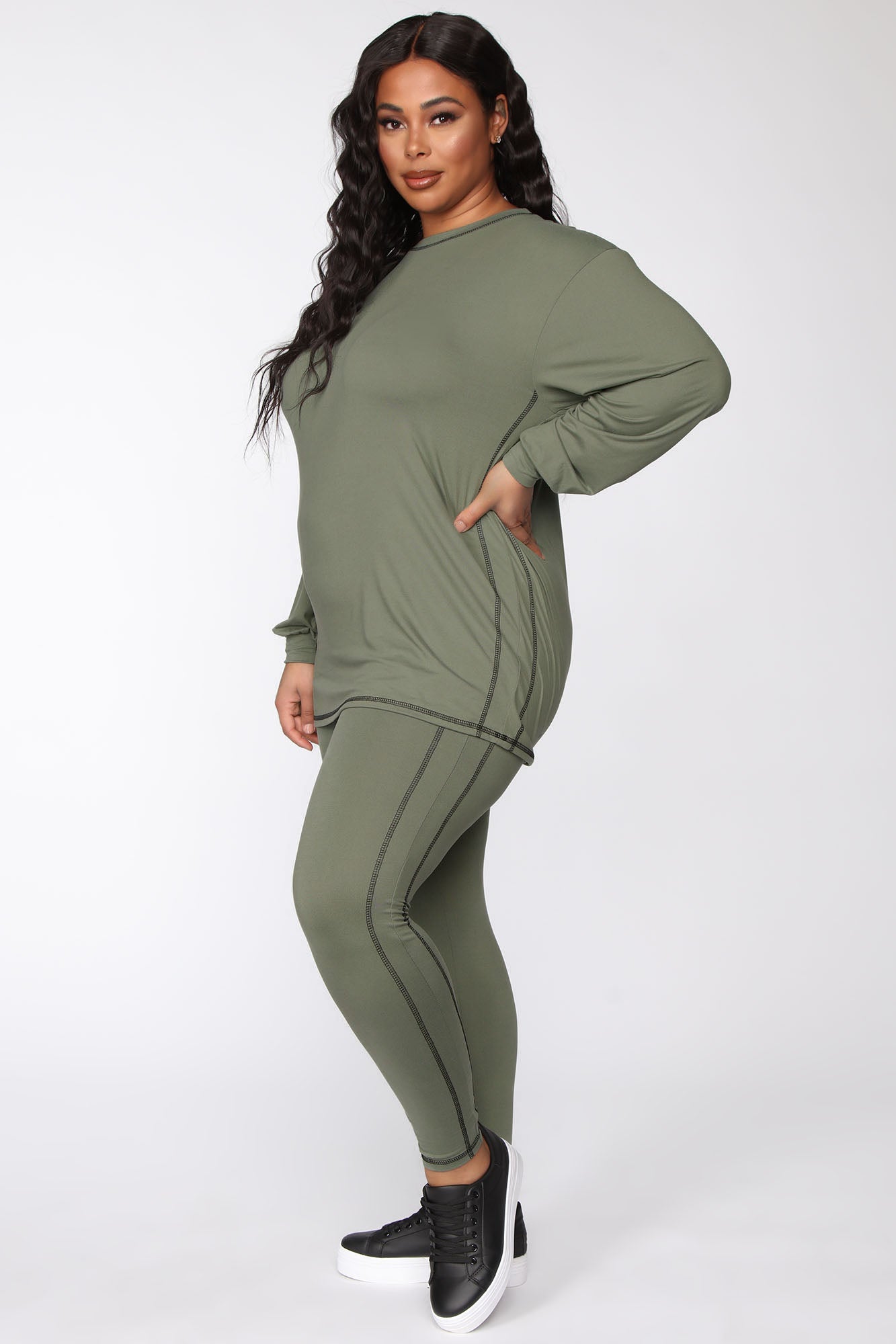 Soft Cuddles Pant Set - Olive – Fashion Nova