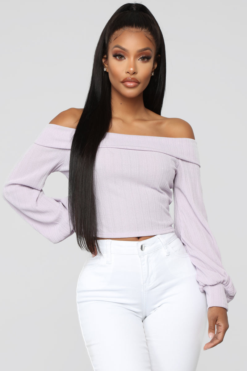 Forgive Me Off Shoulder Top - Lavender | Fashion Nova, Knit Tops ...