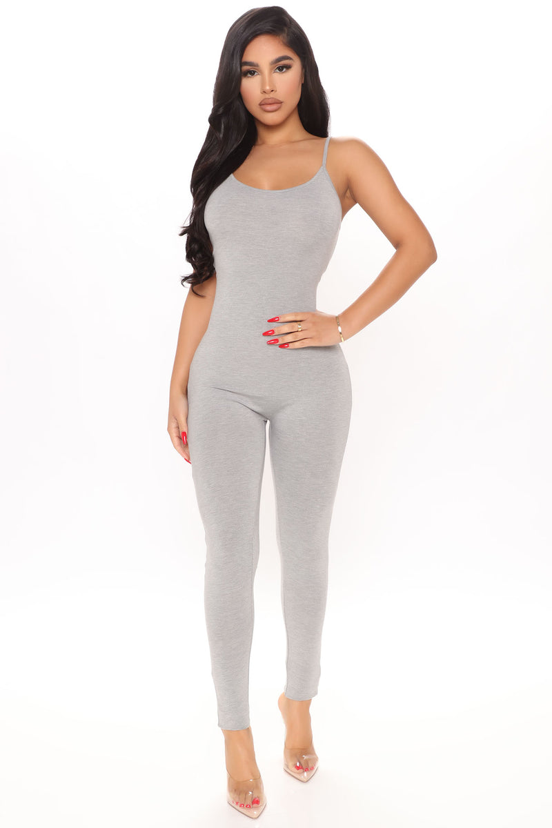 Nova Season Babe Jumpsuit - Heather Grey | Fashion Nova, Jumpsuits ...