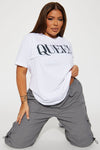 Fit For A Queen Tee - White