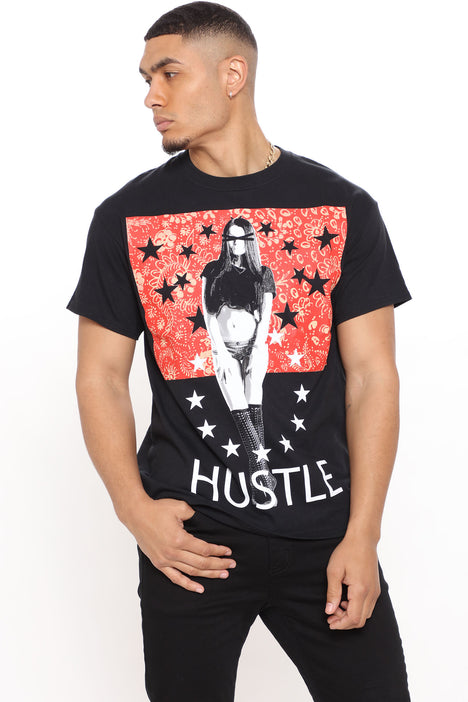 hustle t shirt with stars
