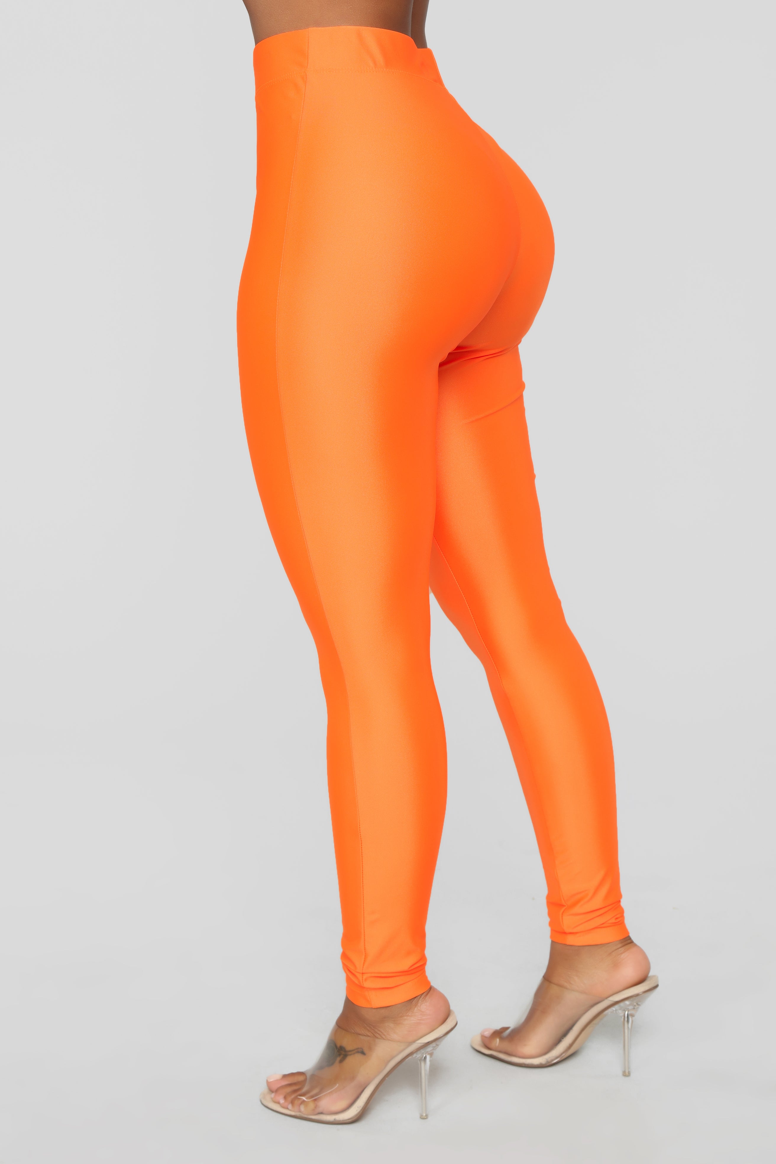 Curves For Days Leggings Neon Orange Fashion Nova 