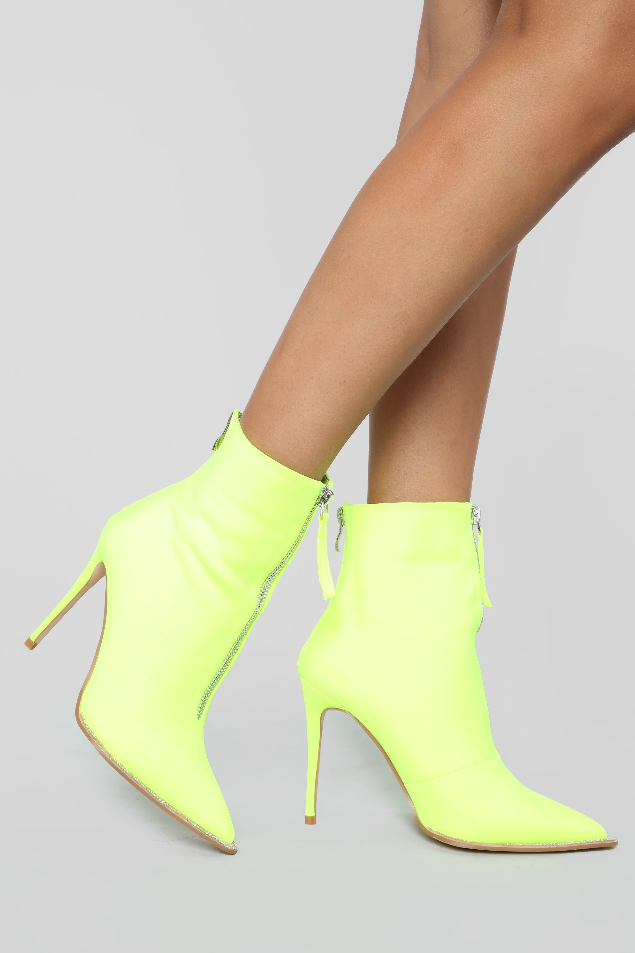 lime green heel boots