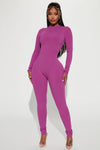 Maribel Snatched Jumpsuit - Magenta