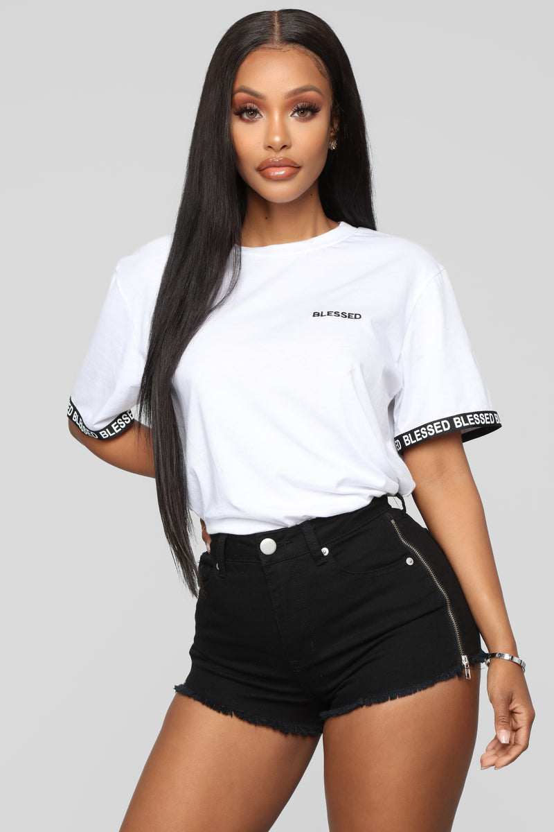 Blessed With My Presence Tee - White | Fashion Nova, Graphic Tees ...