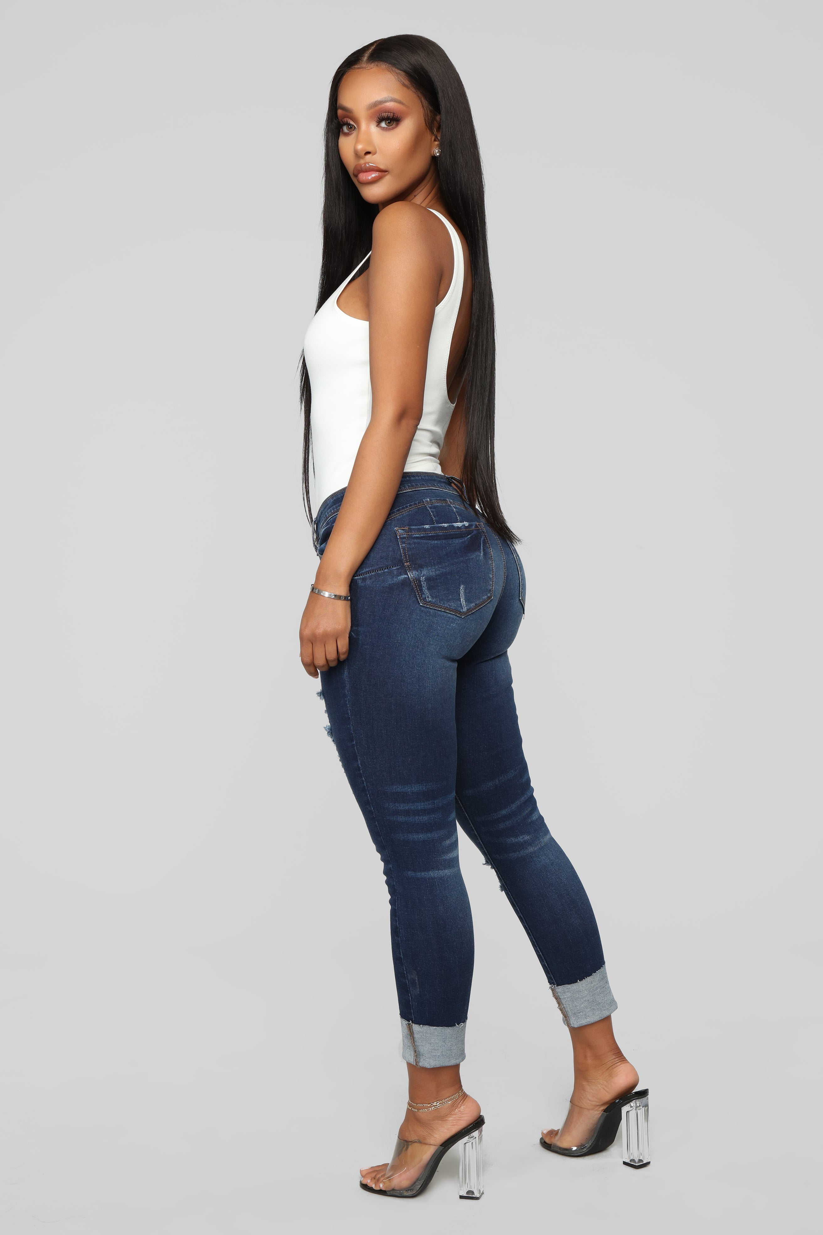 While We're Young Low Rise Jeans - Dark Denim – Fashion Nova