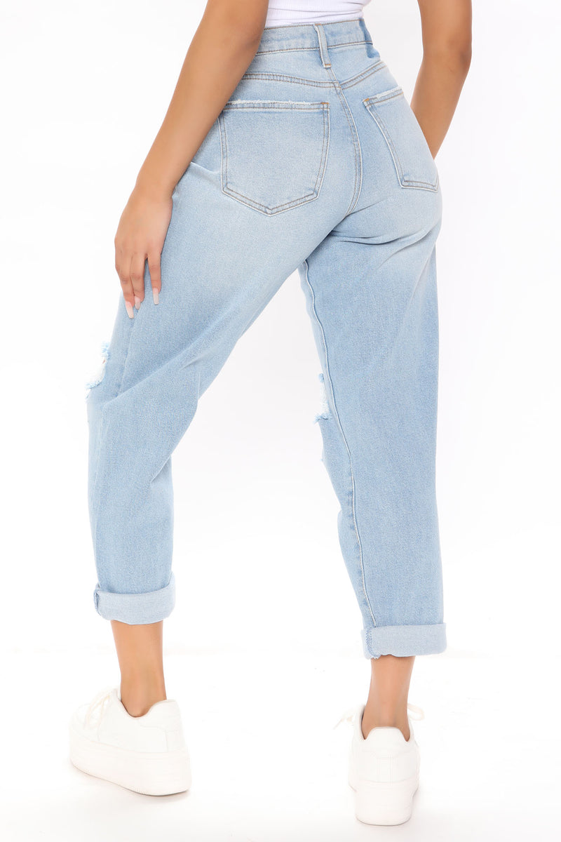 Know It All Mid Rise Boyfriend Jeans - Vintage Blue Wash | Fashion Nova ...