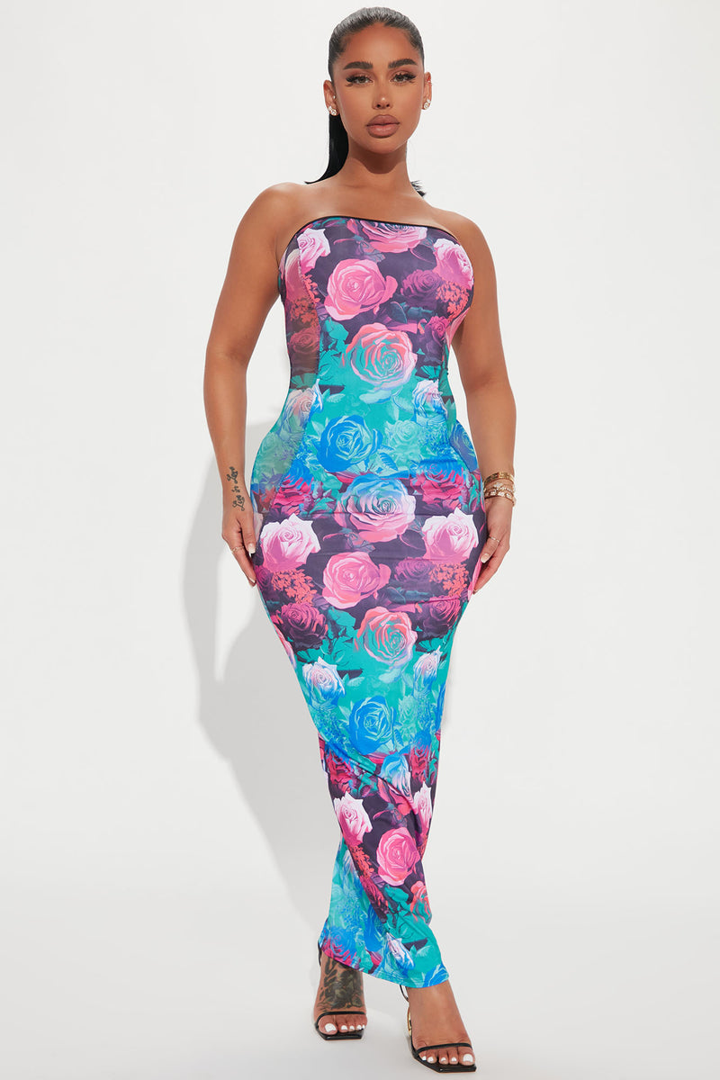 Cassidy Floral Maxi Dress - Teal/combo | Fashion Nova, Dresses ...