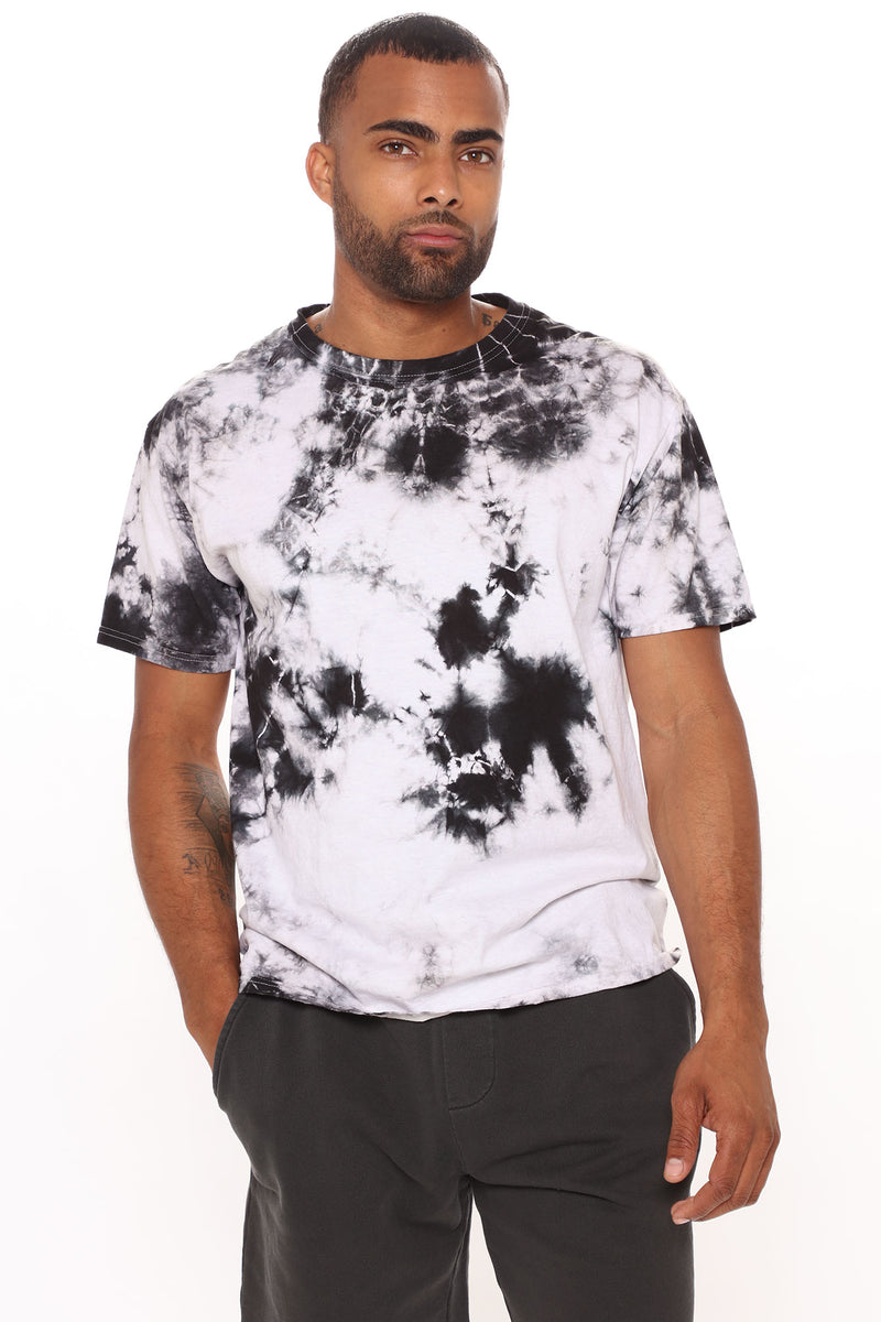 Cold As Ice Washed Short Sleeve Tee - White/Black | Fashion Nova, Mens ...