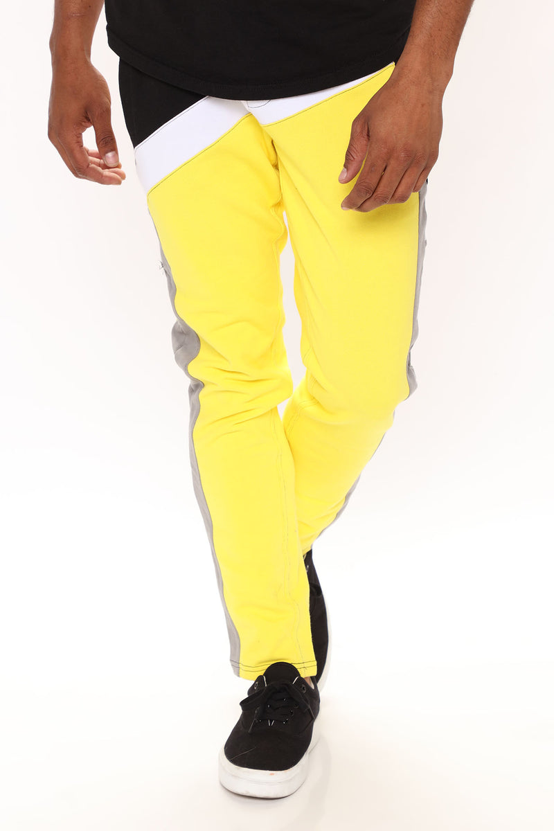 Braden Jogger - Yellow/combo | Fashion Nova, Mens Pants | Fashion Nova