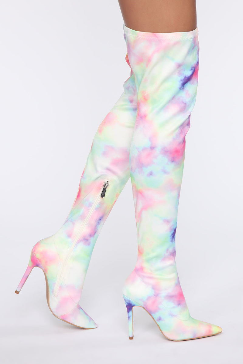 Your Dream Girl Heeled Boots - Multi Color | Fashion Nova, Shoes ...