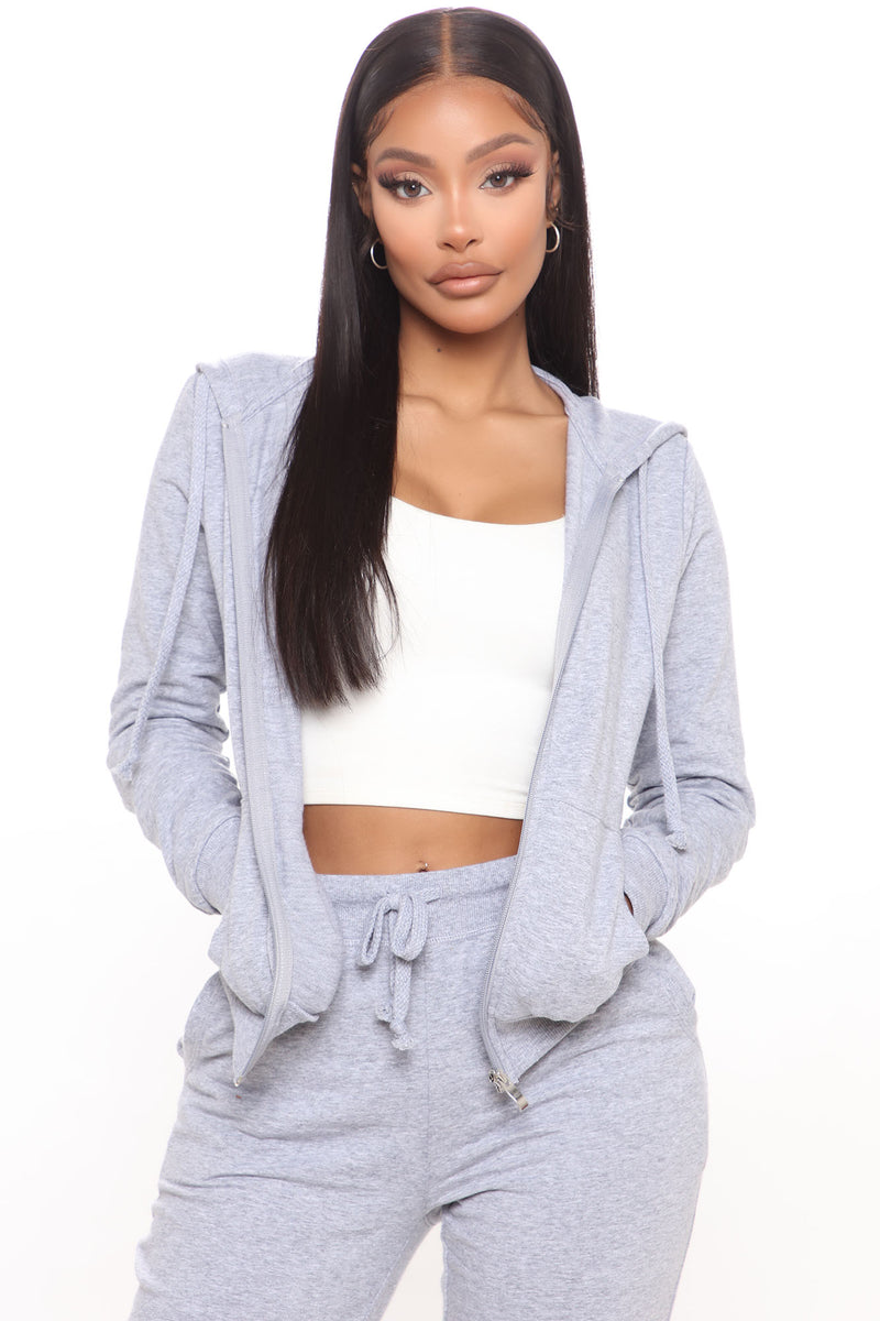 Latest And Greatest French Terry Zip Hoodie - Heather Grey | Fashion ...