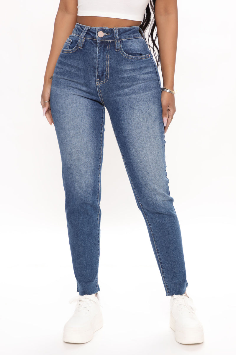 What's Your Point Straight Leg Jeans - Medium Blue Wash | Fashion Nova ...