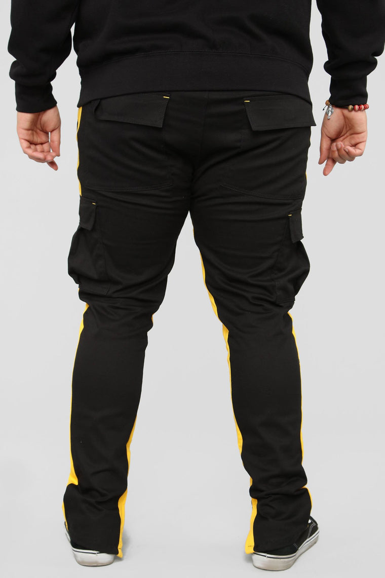 black long cargo pants