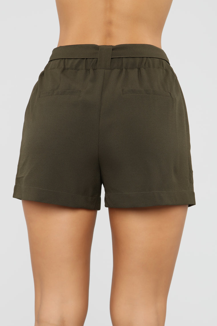 Out For The Day Linen Shorts - Olive, Shorts | Fashion Nova