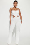 Happier Than Ever Pant Set - White