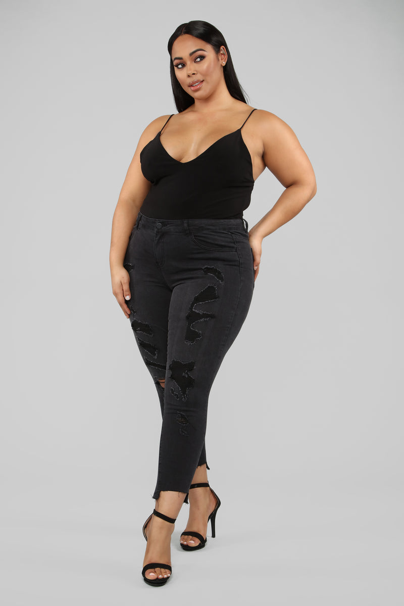 Step It Up Jeans - Black | Fashion Nova, Jeans | Fashion Nova