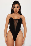 Just Can't Get Enough Bodysuit - Black