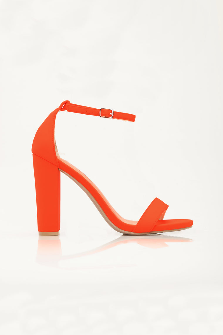 It Heeled Sandal - Neon Orange, Shoes 