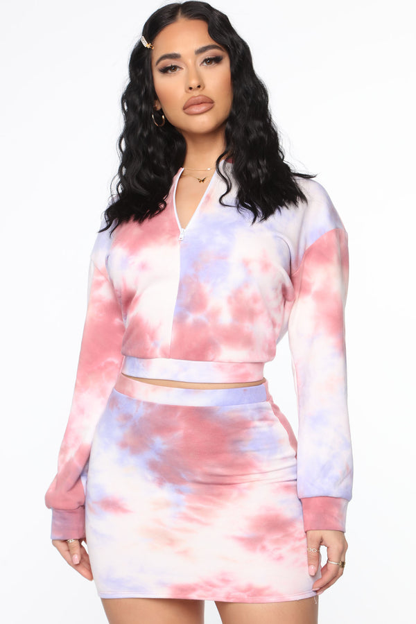 Day Dreamer Marble Skirt Set - Pink/combo – Fashion Nova
