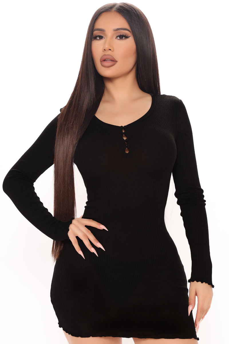 Femme Edge Mini Dress - Black | Fashion Nova, Dresses | Fashion Nova