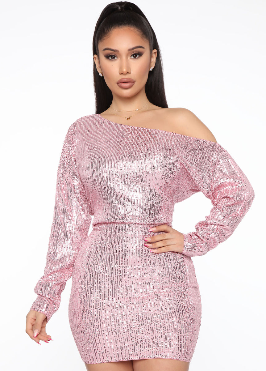 All That Shines Mini Dress - Pink | Fashion Nova, Dresses | Fashion Nova