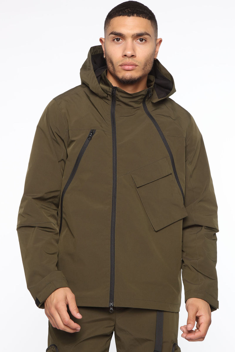 Hunter Windbreaker Jacket - Olive | Fashion Nova, Mens Jackets ...