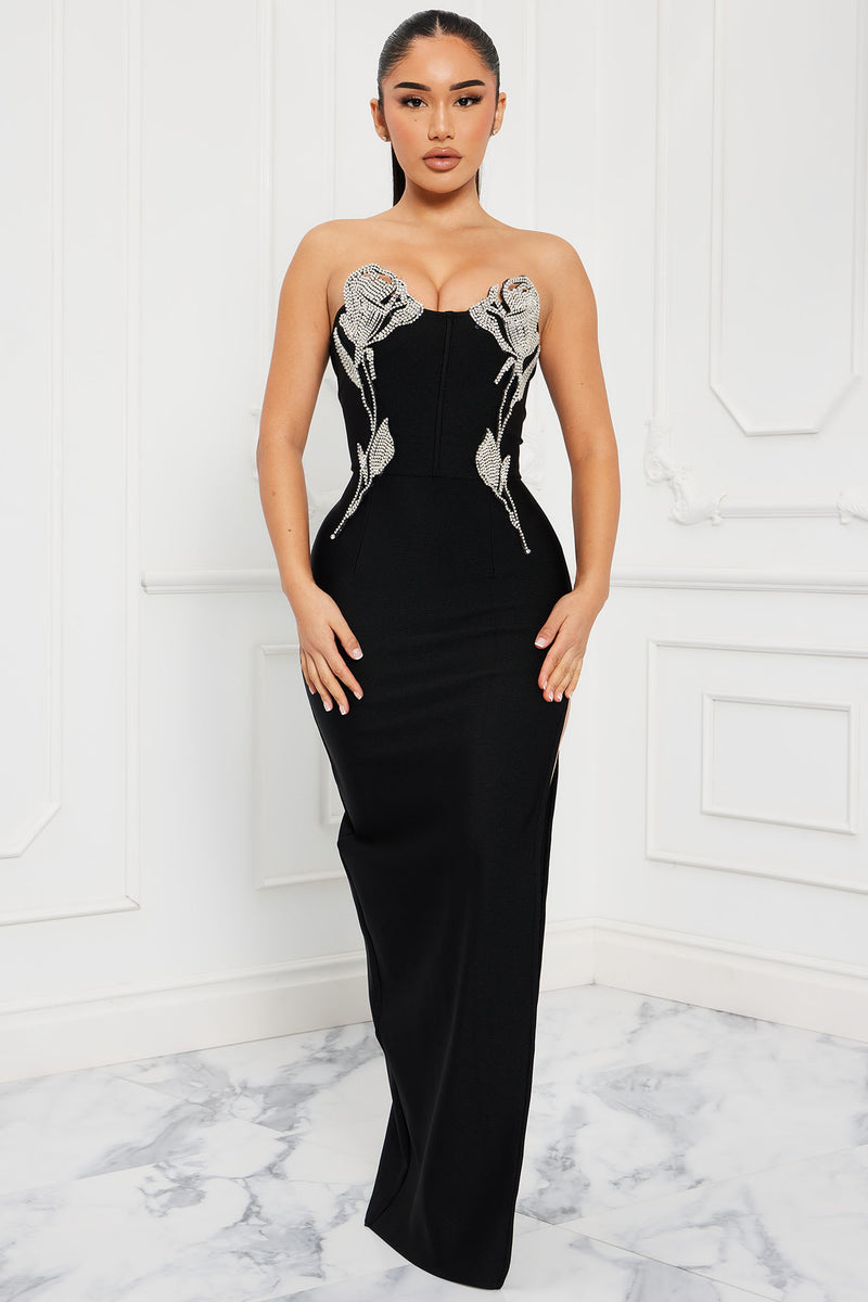 Oscars Lady Embellished Maxi Dress - Black | Fashion Nova, Dresses ...