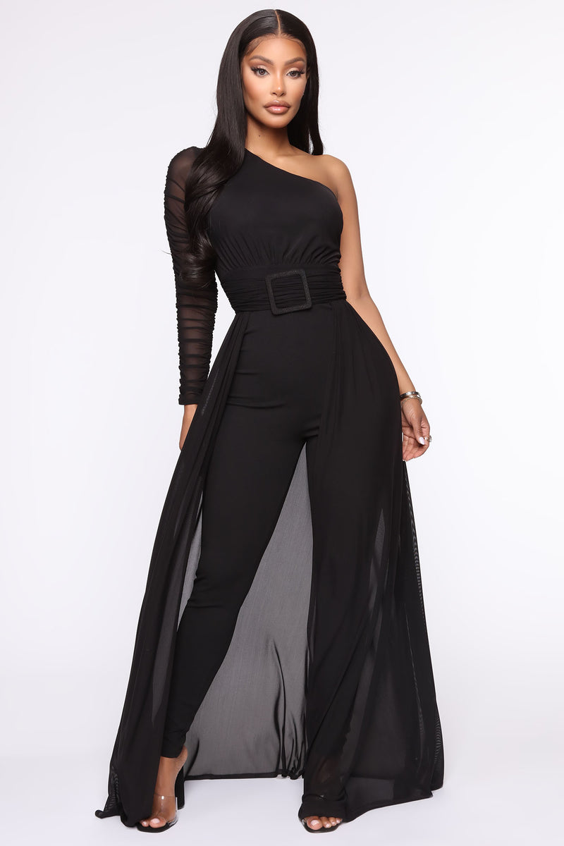 Better Be Sure Mesh Jumpsuit - Black | Fashion Nova, Jumpsuits ...