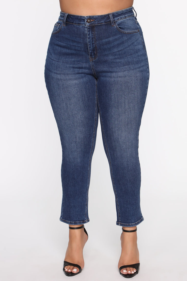 The Comeback Straight Leg Jeans - Dark Wash - Skinny Jeans - Fashion Nova