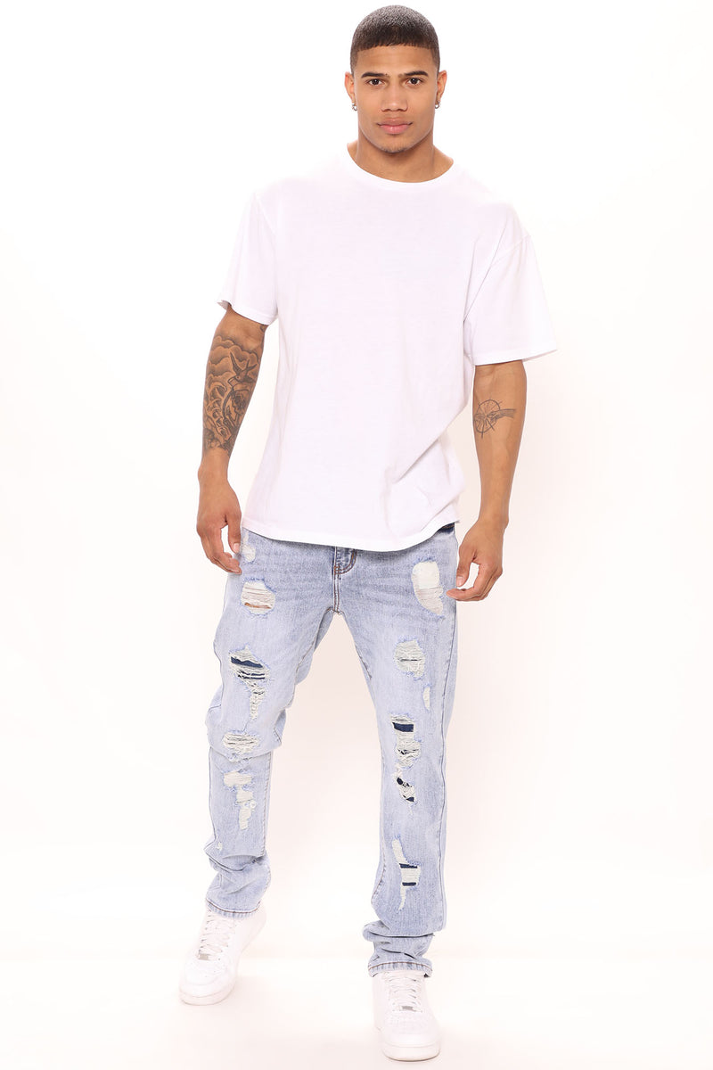 Fresh And Clean Ripped Skinny Jeans - Medium Wash | Fashion Nova, Mens ...