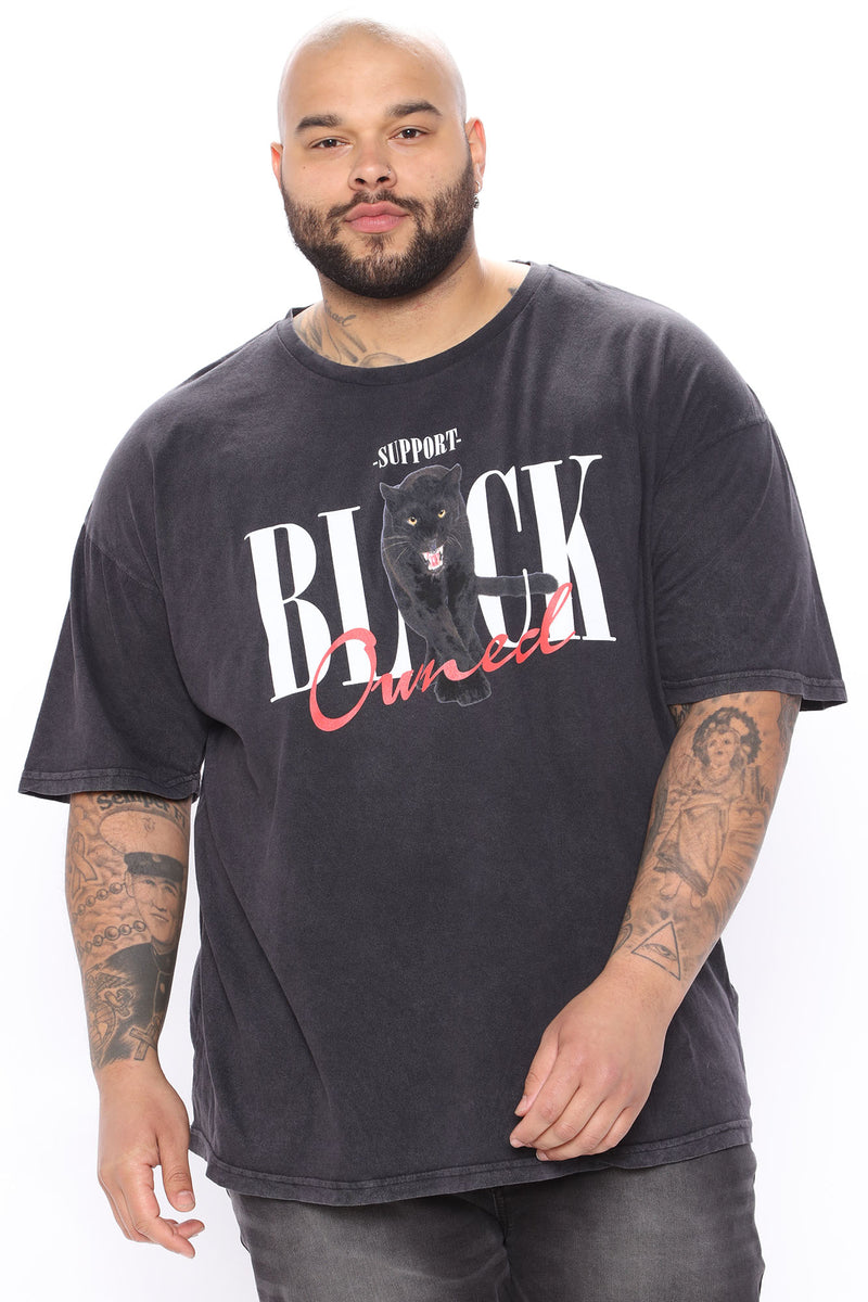 Support Black Owned Short Sleeve Tee - Black | Fashion Nova, Mens ...