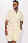 Perfect Combination Linen Button Up Shirt - Cream