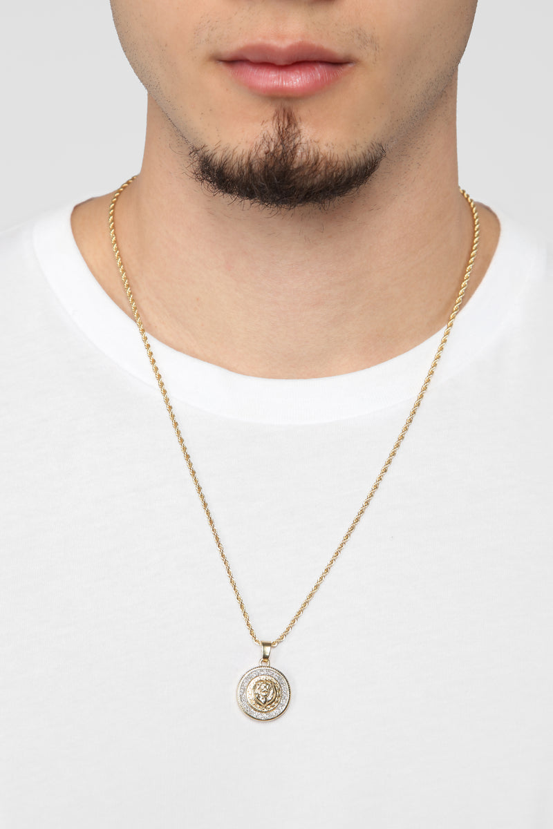 Lion Head Pendant Necklace - Gold | Fashion Nova, Mens Jewelry ...