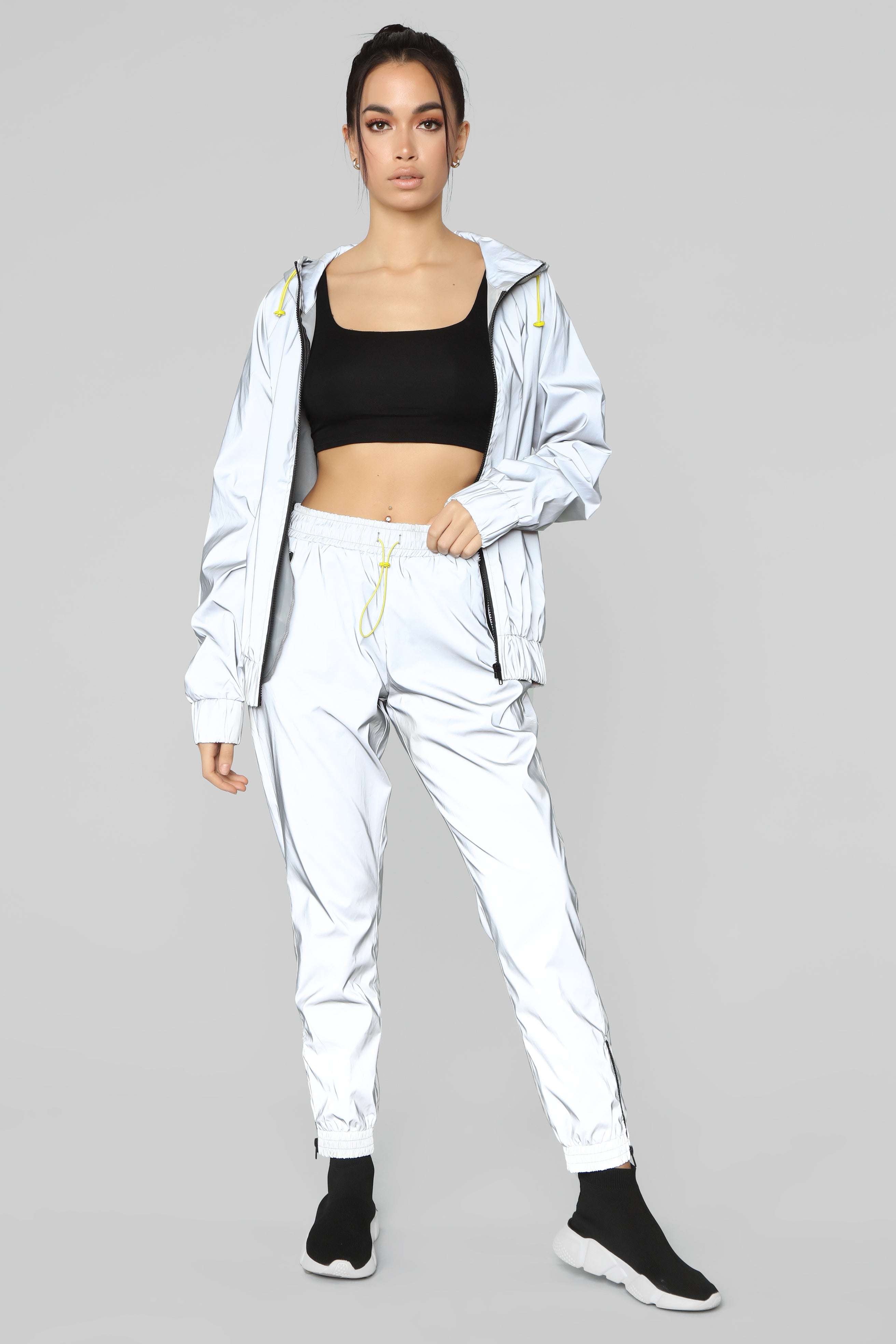 reflective jumpsuit fashion nova